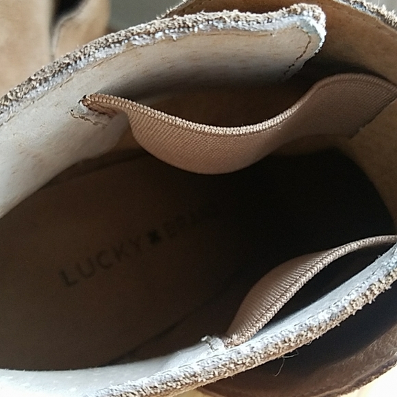 Lucky Brand Suede Wedge Heel Booties - Picture 5 of 8